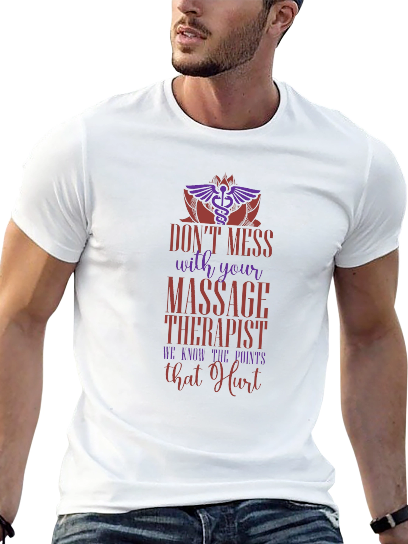 Dont Mess With Your Massage Therapist Black T-Shirt