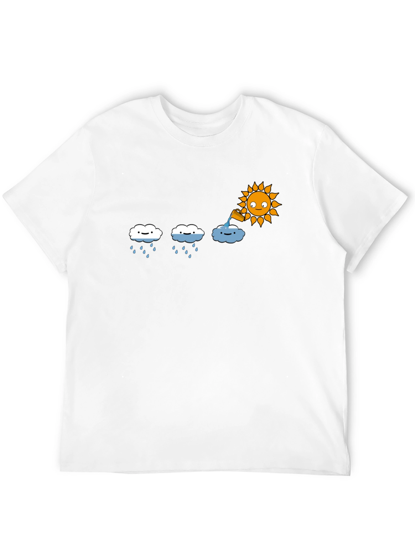 Funny Weather Graphic Black T-Shirt