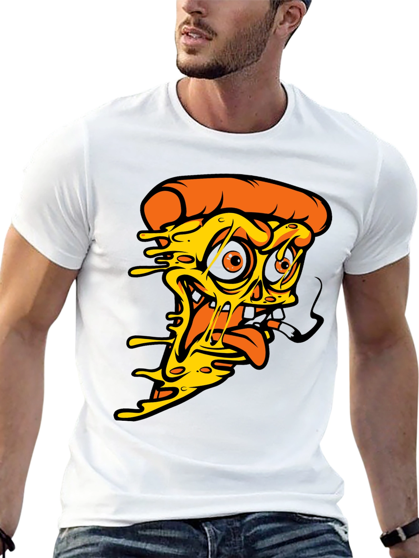 Pizza Slice Graphic Tee - Unique Foodie T-Shirt
