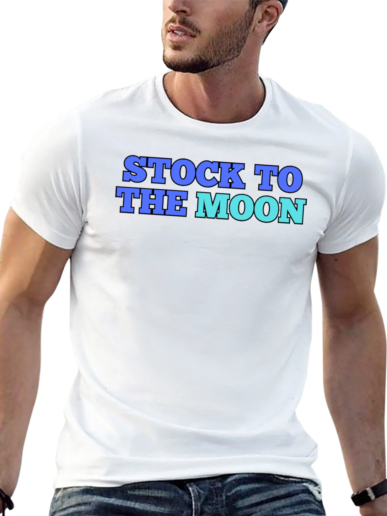 Stock To The Moon Graphic T-Shirt