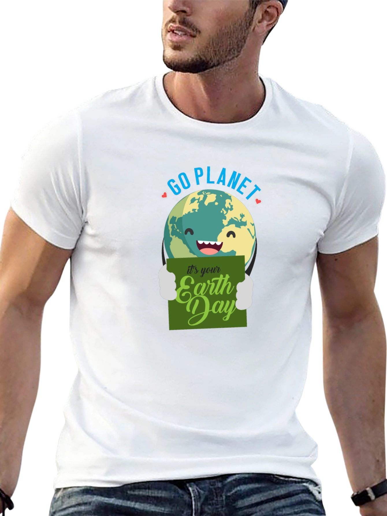 Go Planet Earth Day Graphic T-Shirt
