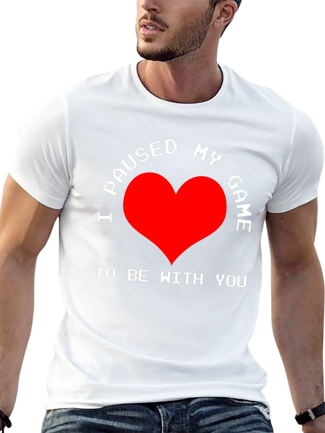 I Paused My Game T-Shirt - Gamer Love Tee