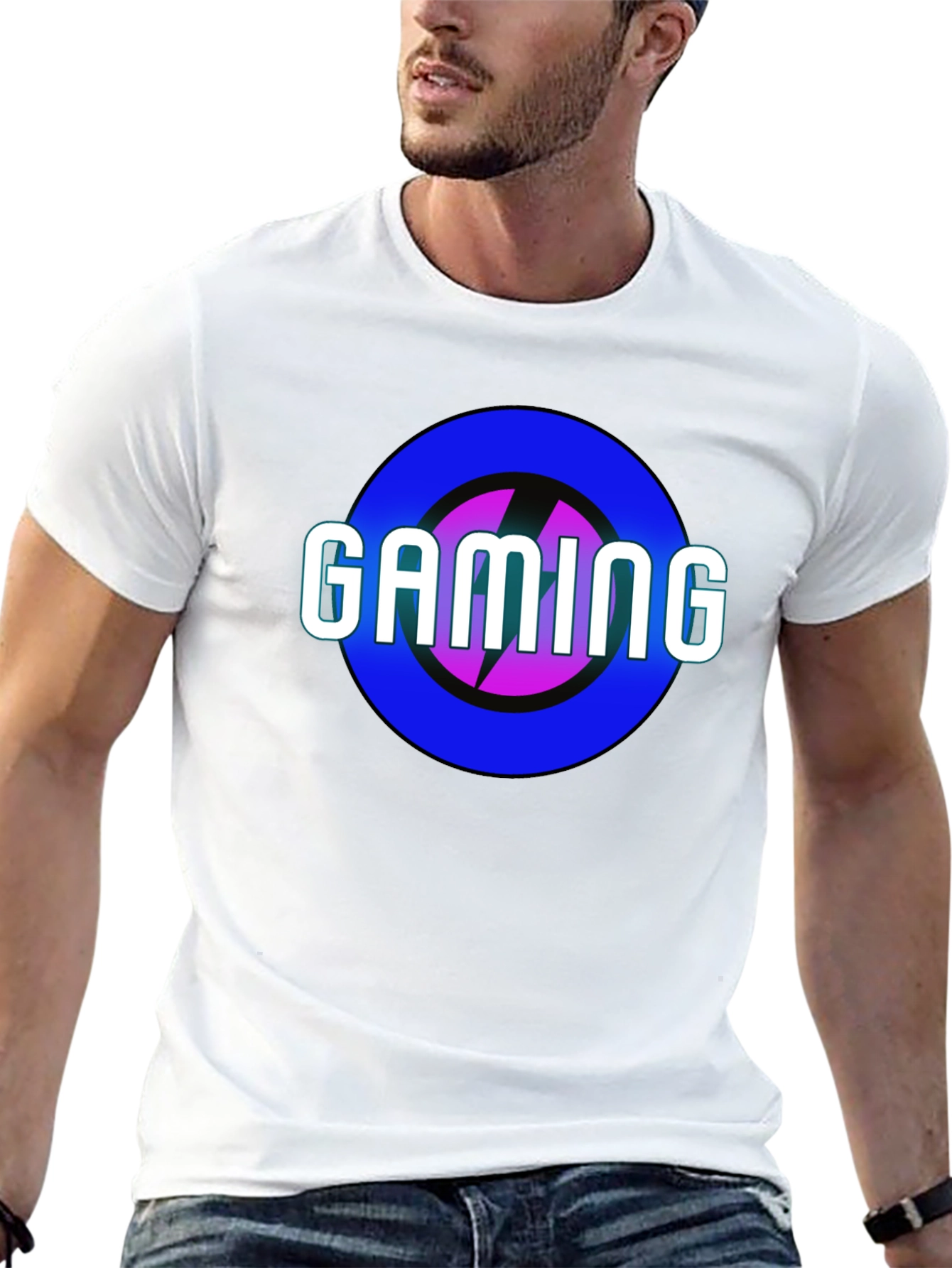 Gaming T-Shirt - Electric Bolt Design