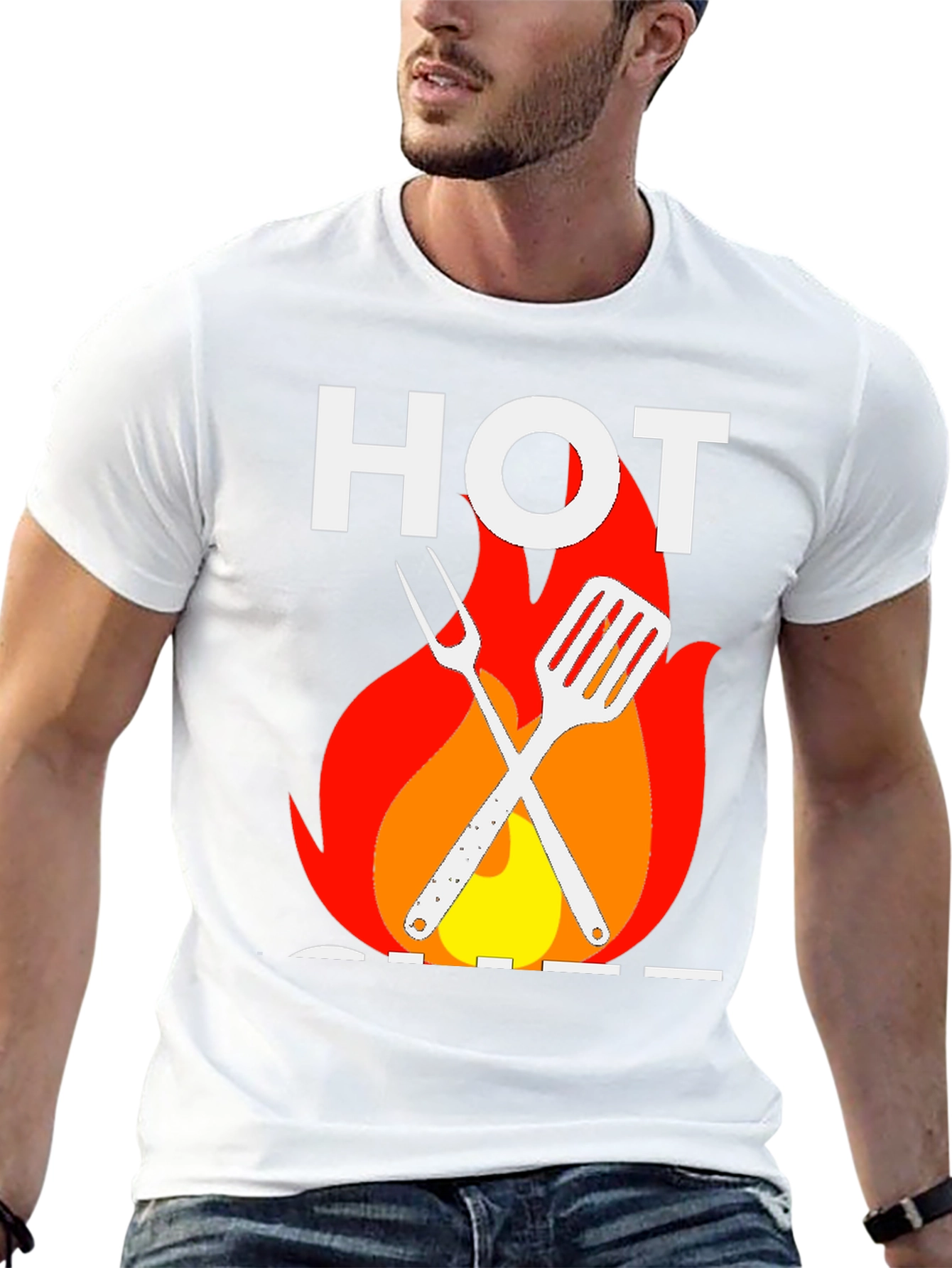 Hot Chef Graphic T-Shirt - Grill Master Tee