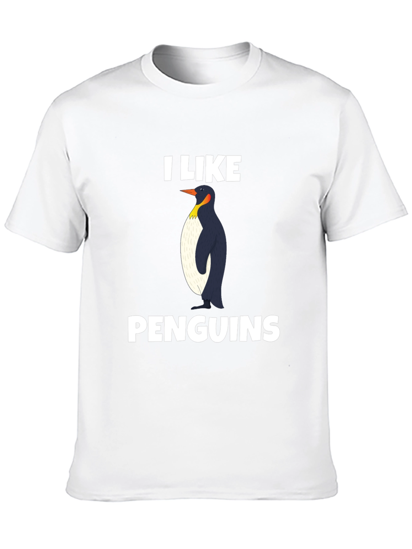 I Like Penguins T-Shirt - Black Graphic Tee