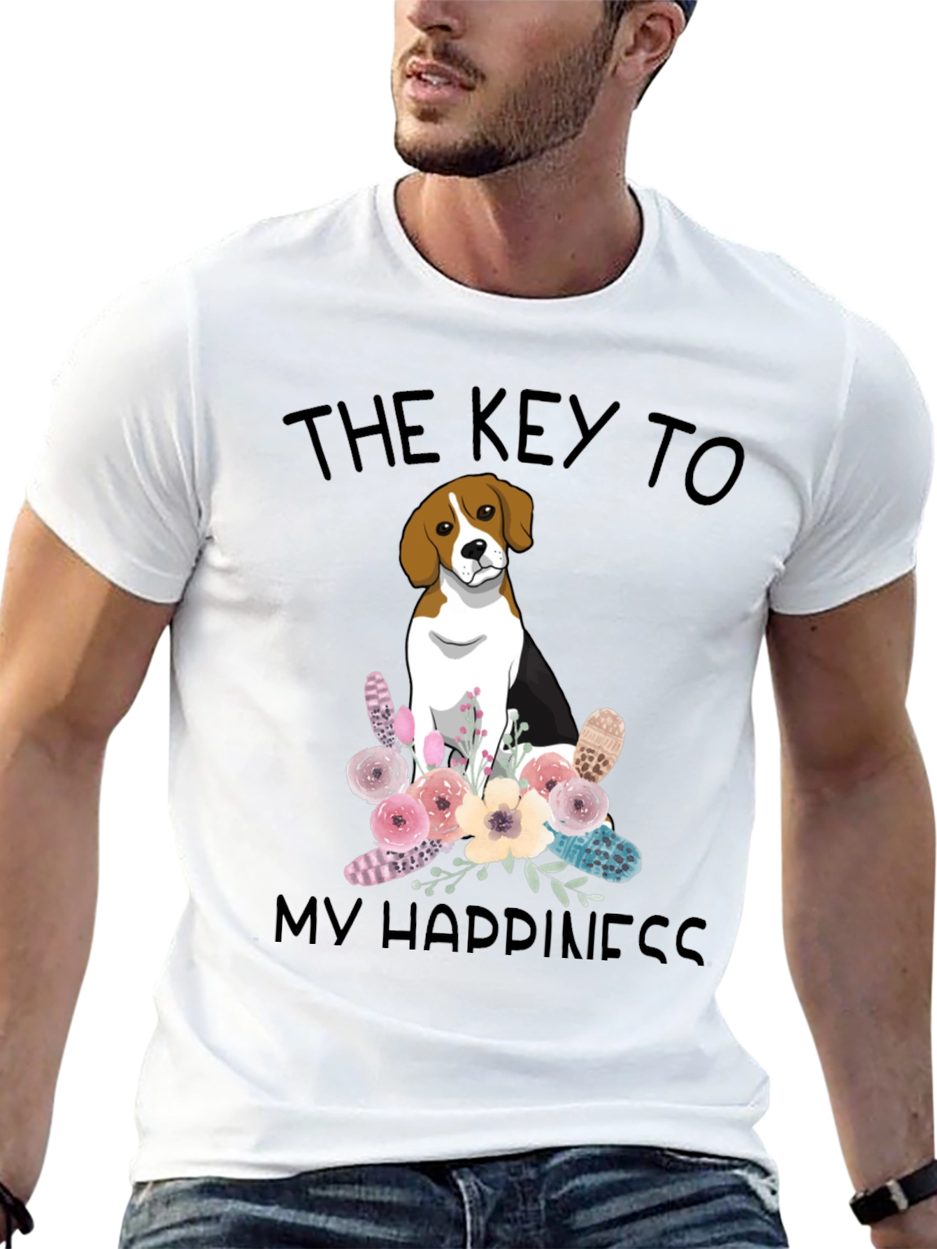 The Key to My Happiness Beagle T-Shirt