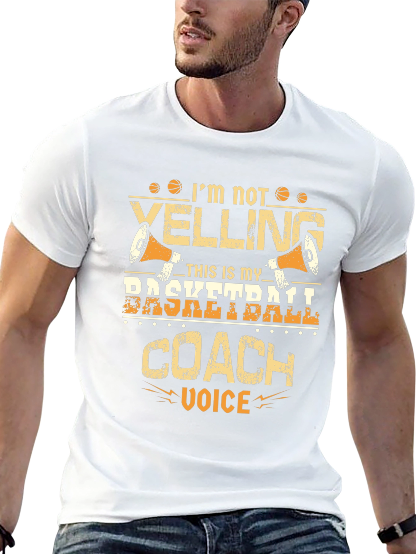 Basketball Coach Graphic T-Shirt - Funny Sports Tee