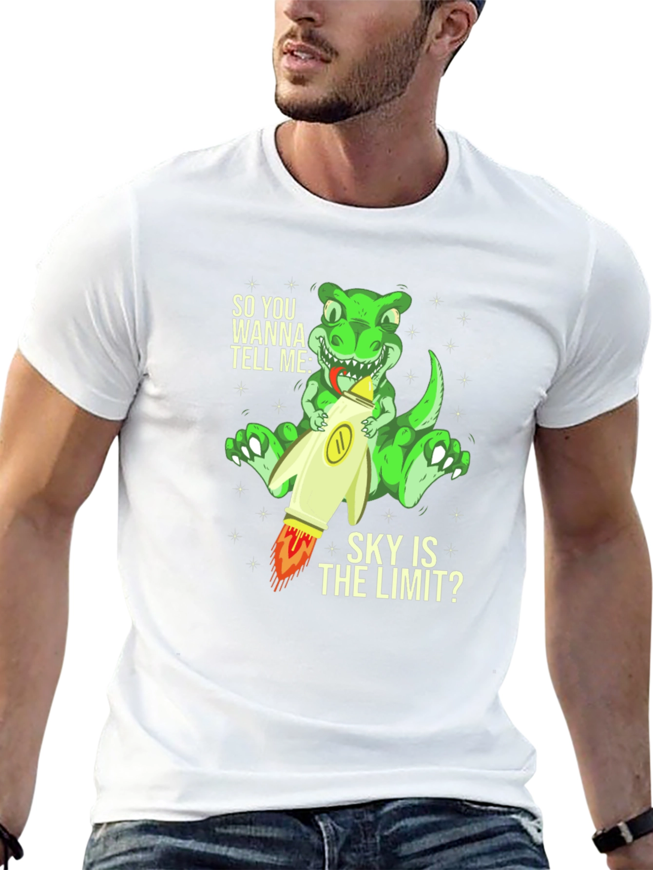 Dinosaur Rocket T-Shirt - Sky is the Limit Tee