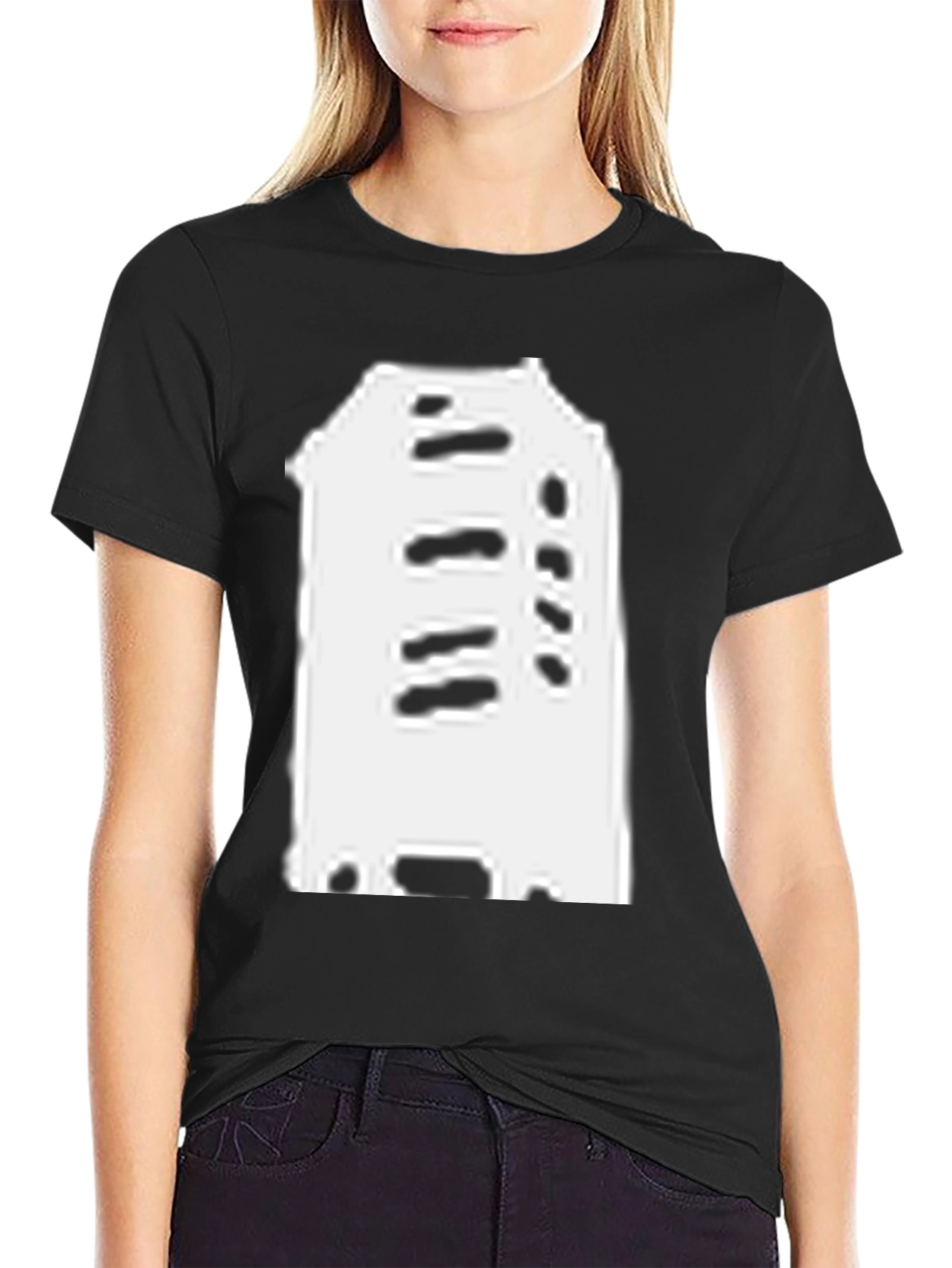 Abstract Building Black T-Shirt