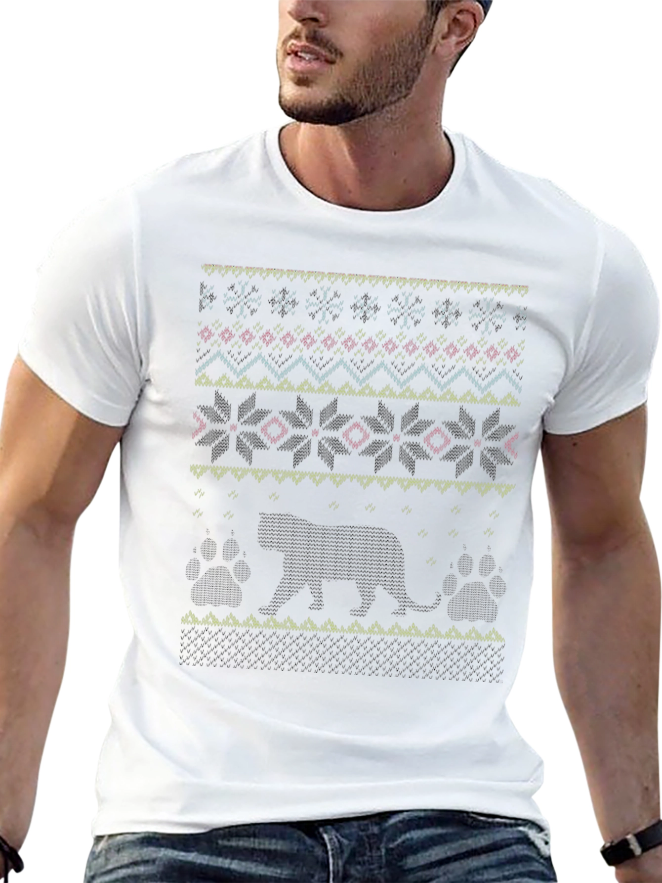 Otter Ugly Christmas Sweater T-Shirt