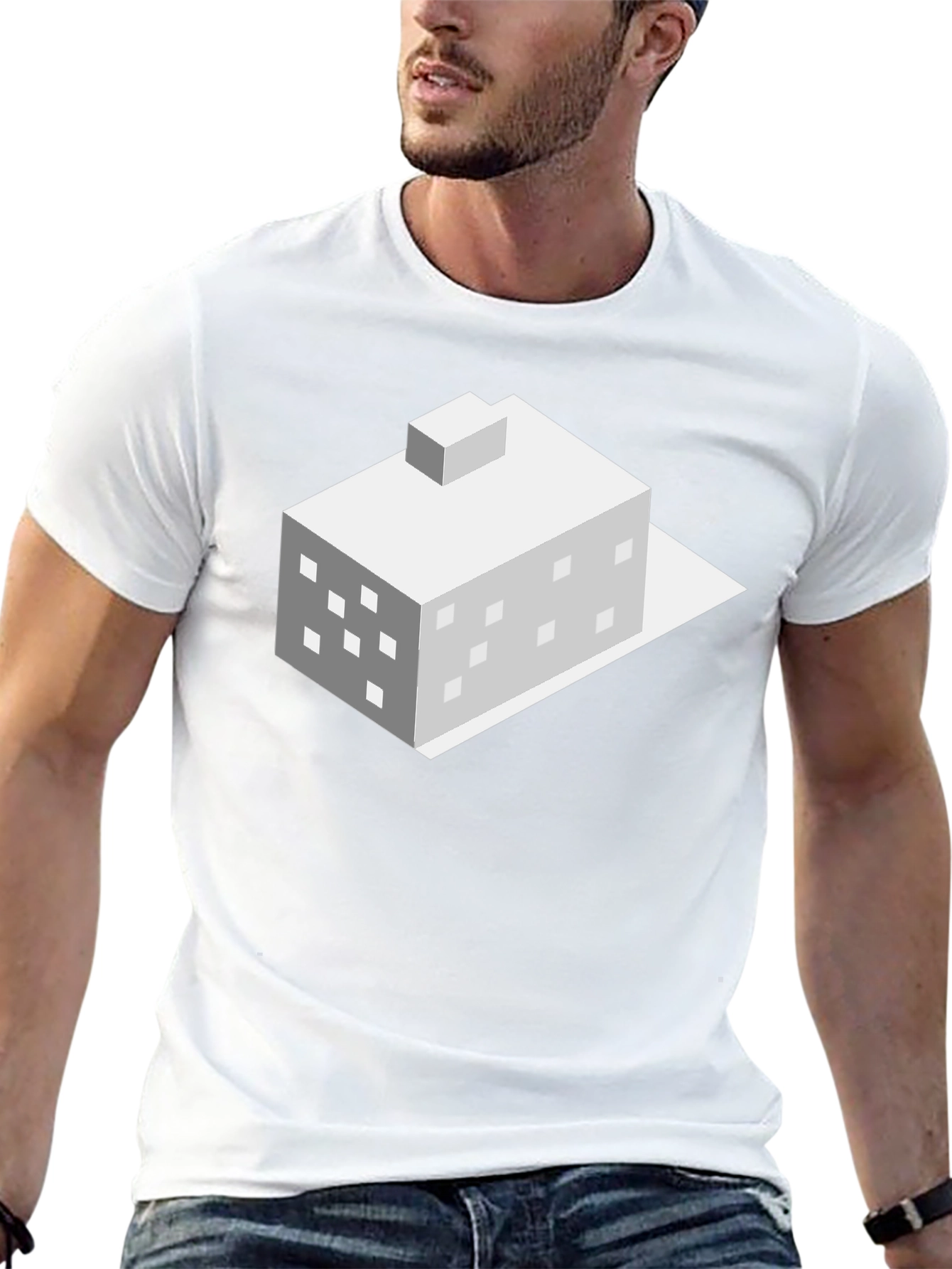 Isometric Building Graphic Tee - Cool Architect Design