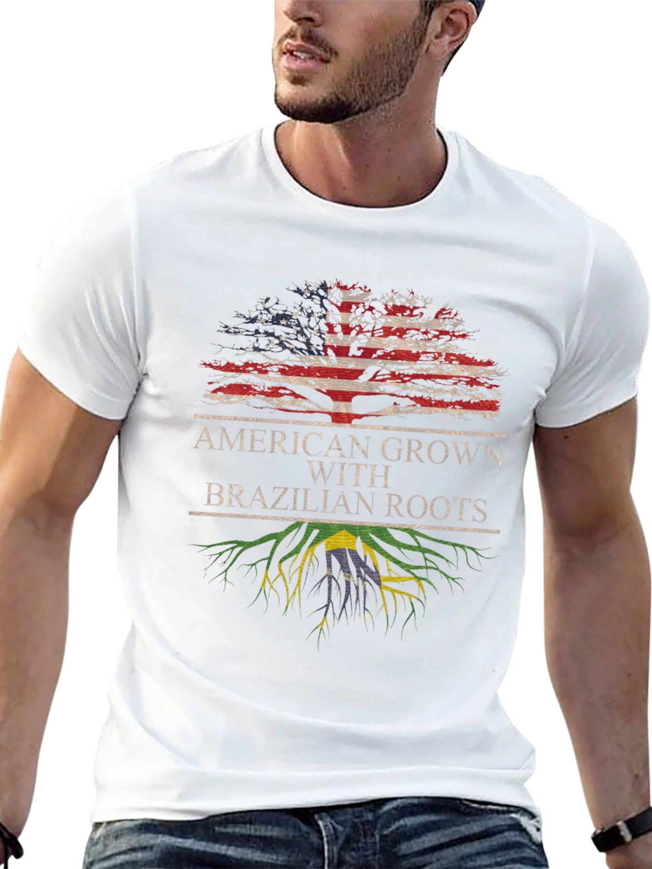 American Grown with Brazilian Roots T-Shirt