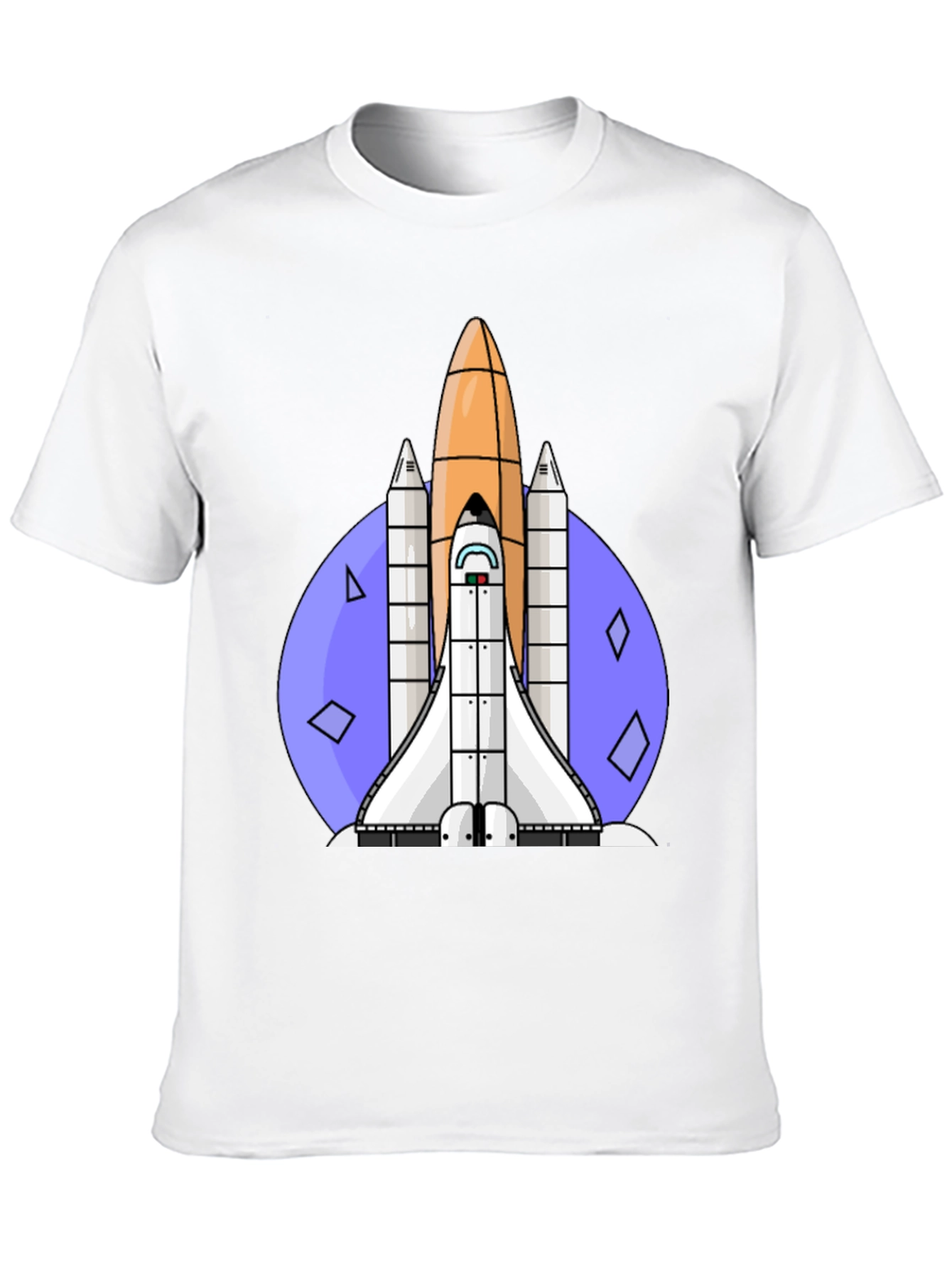 Space Shuttle Graphic Tee - Retro Style Black T-Shirt