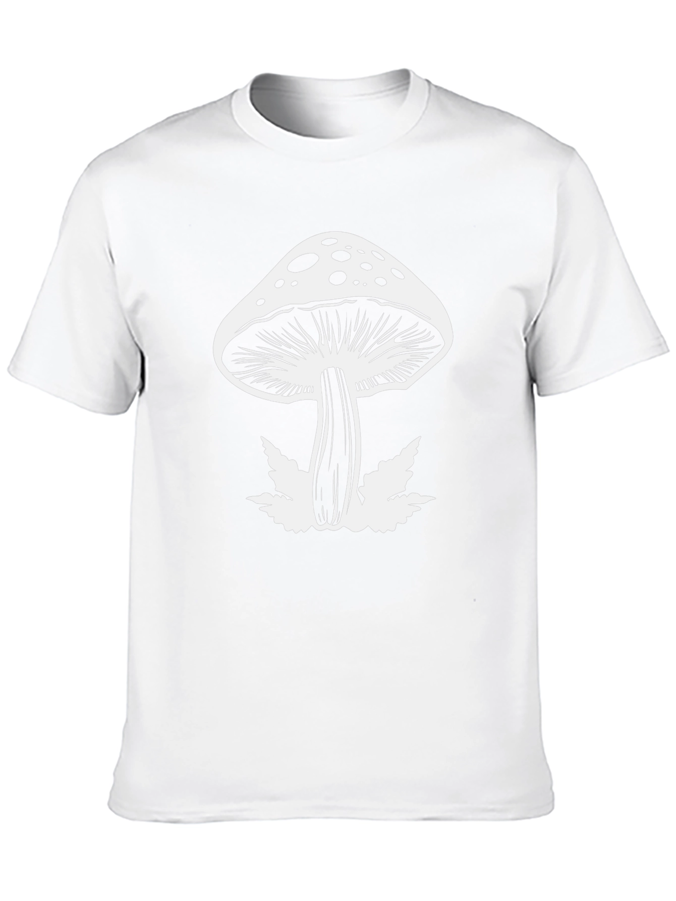 Mushroom Graphic Black T-Shirt