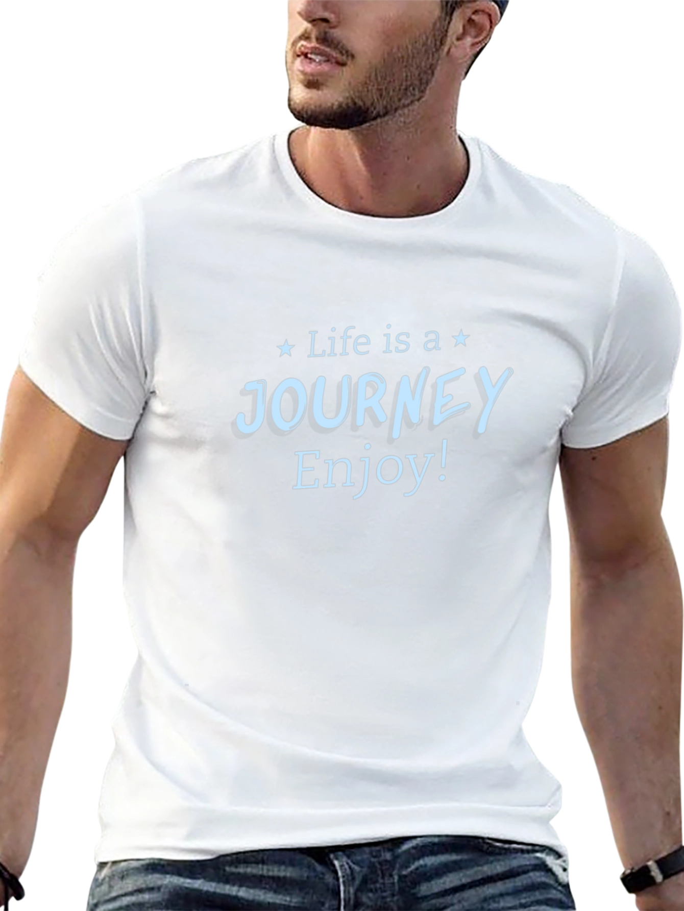 Life is a Journey Graphic Tee - Black