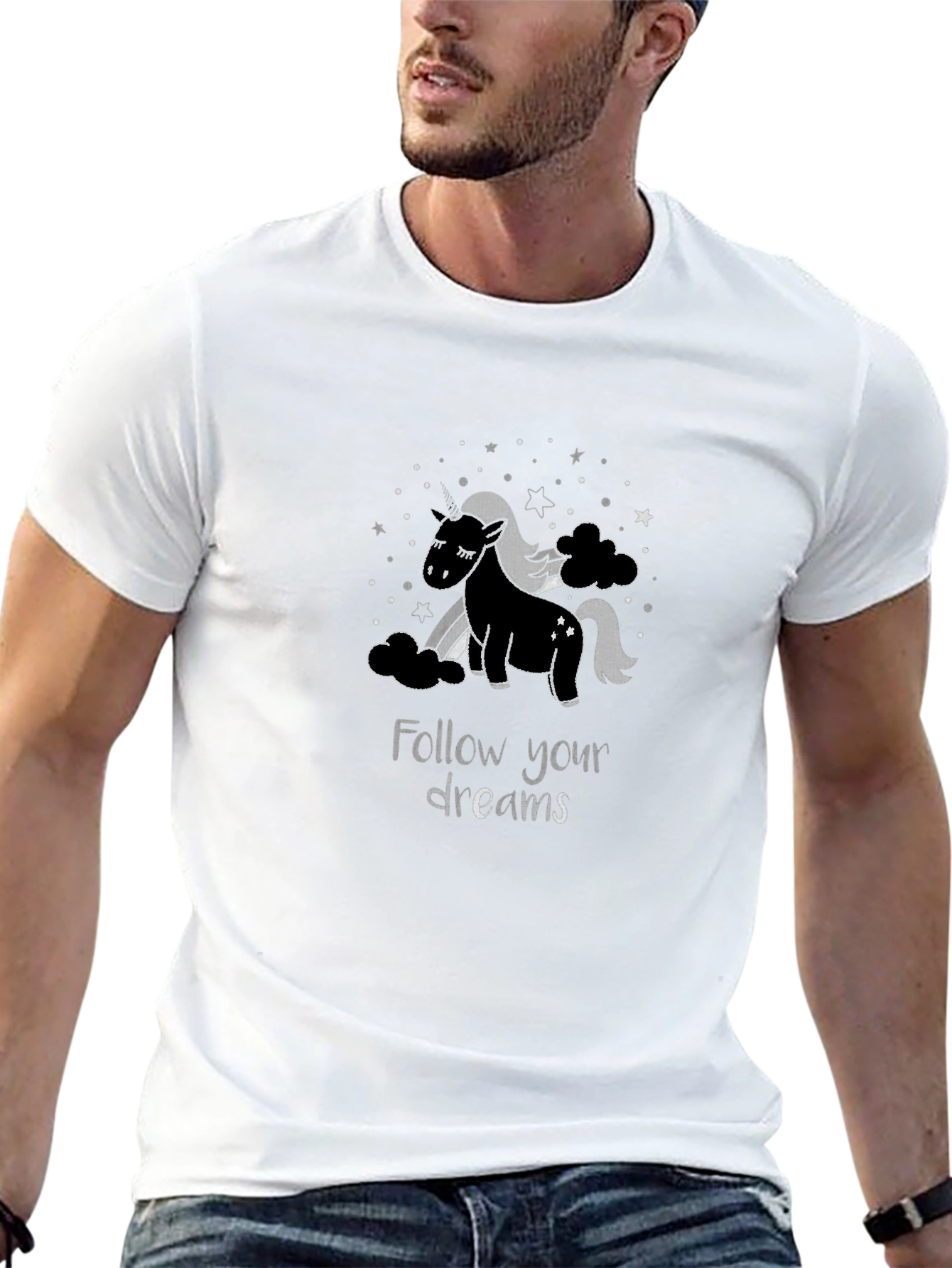 Unicorn Dreams Black T-Shirt