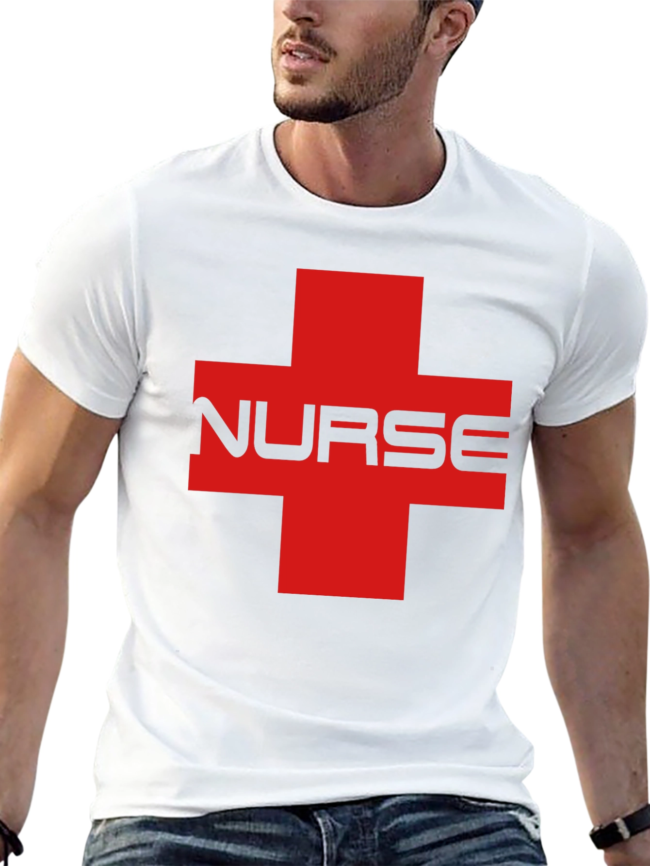Nurse Red Cross Graphic Tee - Unisex T-Shirt