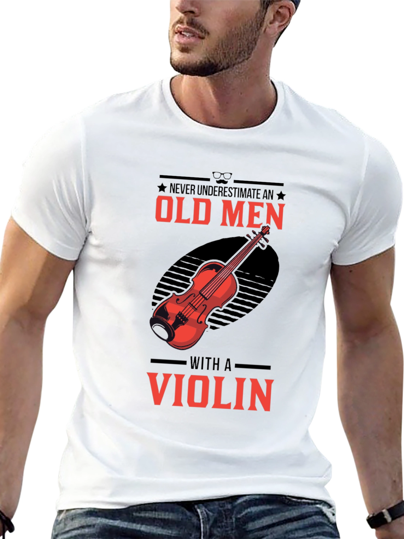 Old Men Violin T-Shirt - Musician Gift