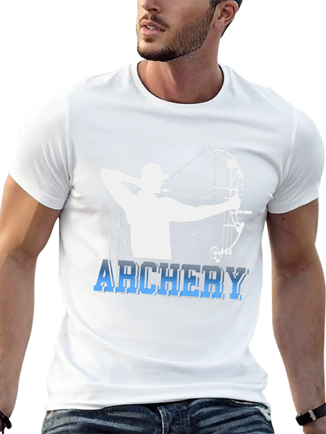 Archery Bow Hunter Black T-Shirt