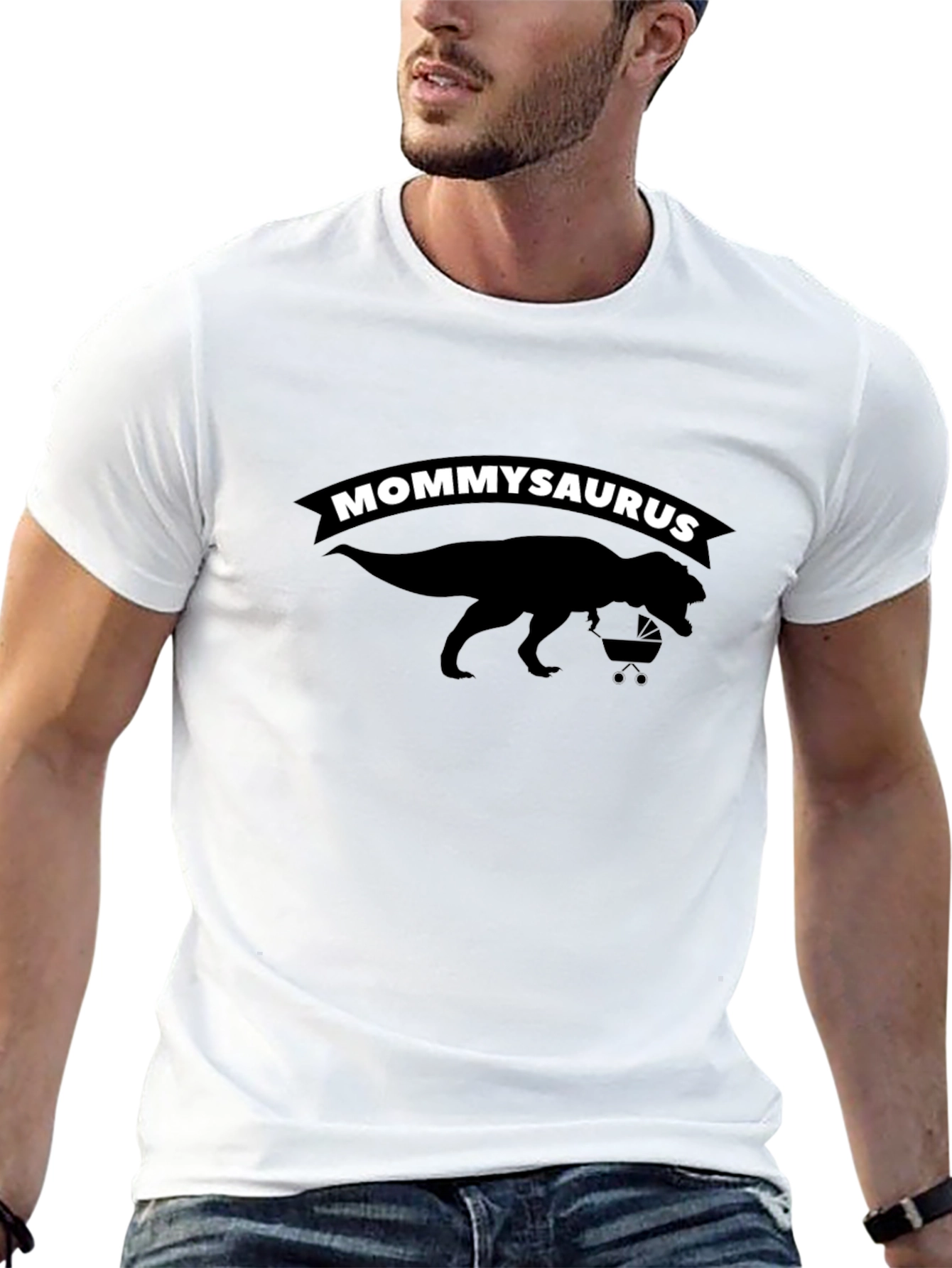 Mommysaurus T-Shirt: Dinosaur Mom Funny Tee
