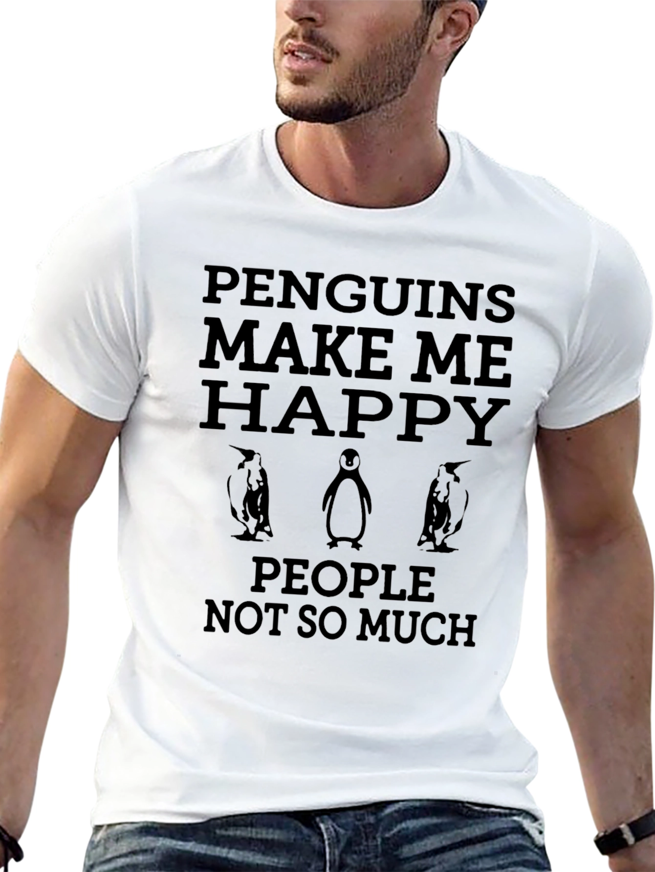 Penguins Make Me Happy T-Shirt