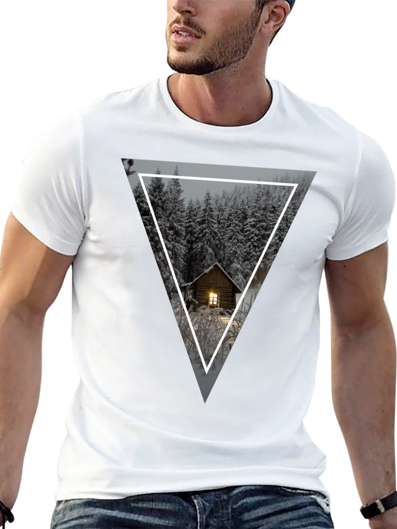 Cabin in the Woods Triangle Graphic Tee