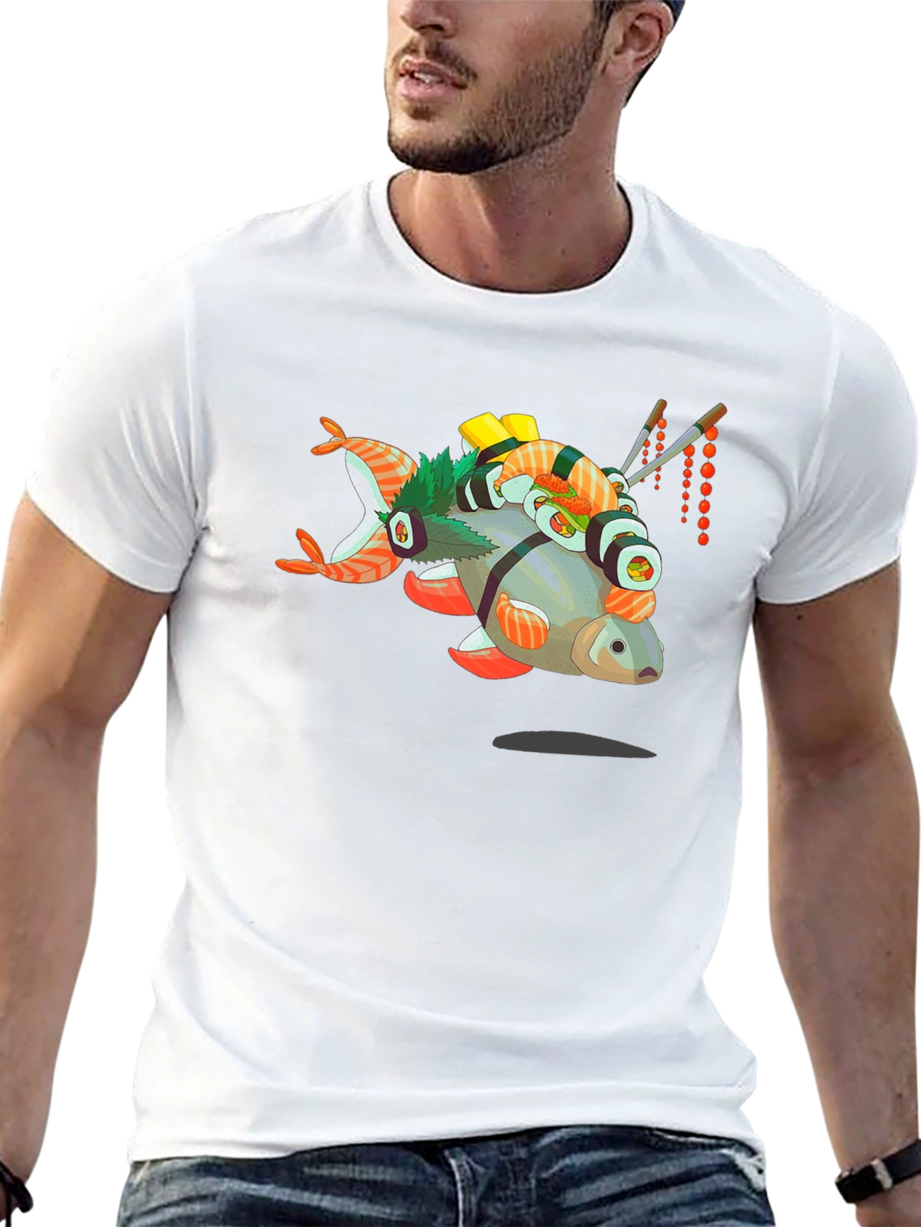 Sushi Fish T-Shirt - Unique Graphic Tee