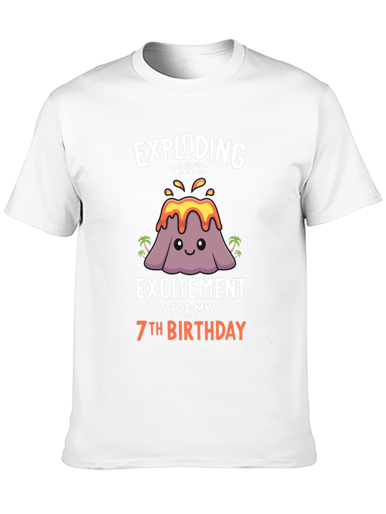 Exploding With Excitement 7th Birthday T-Shirt