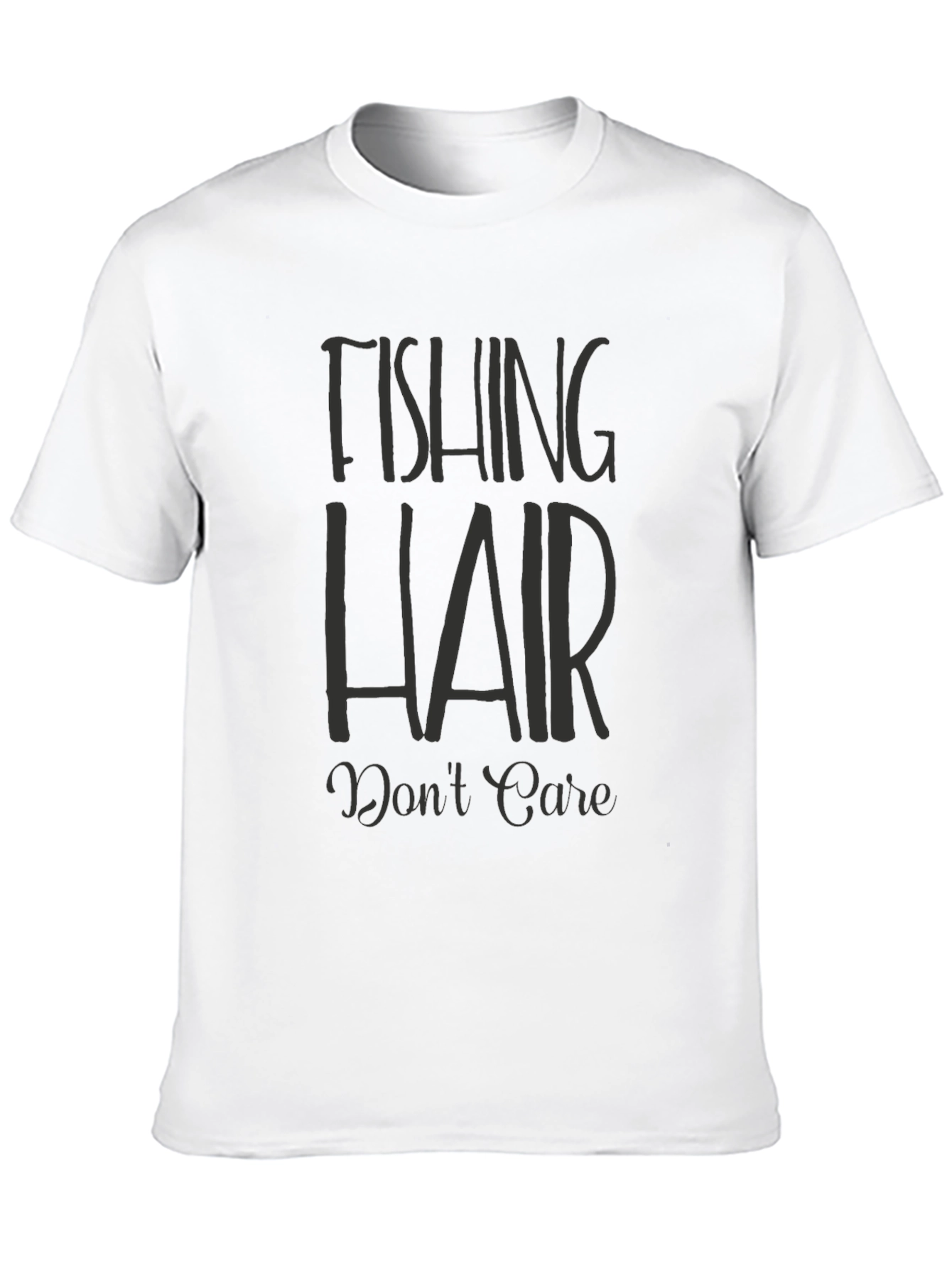 Fishing Hair Dont Care Graphic Tee