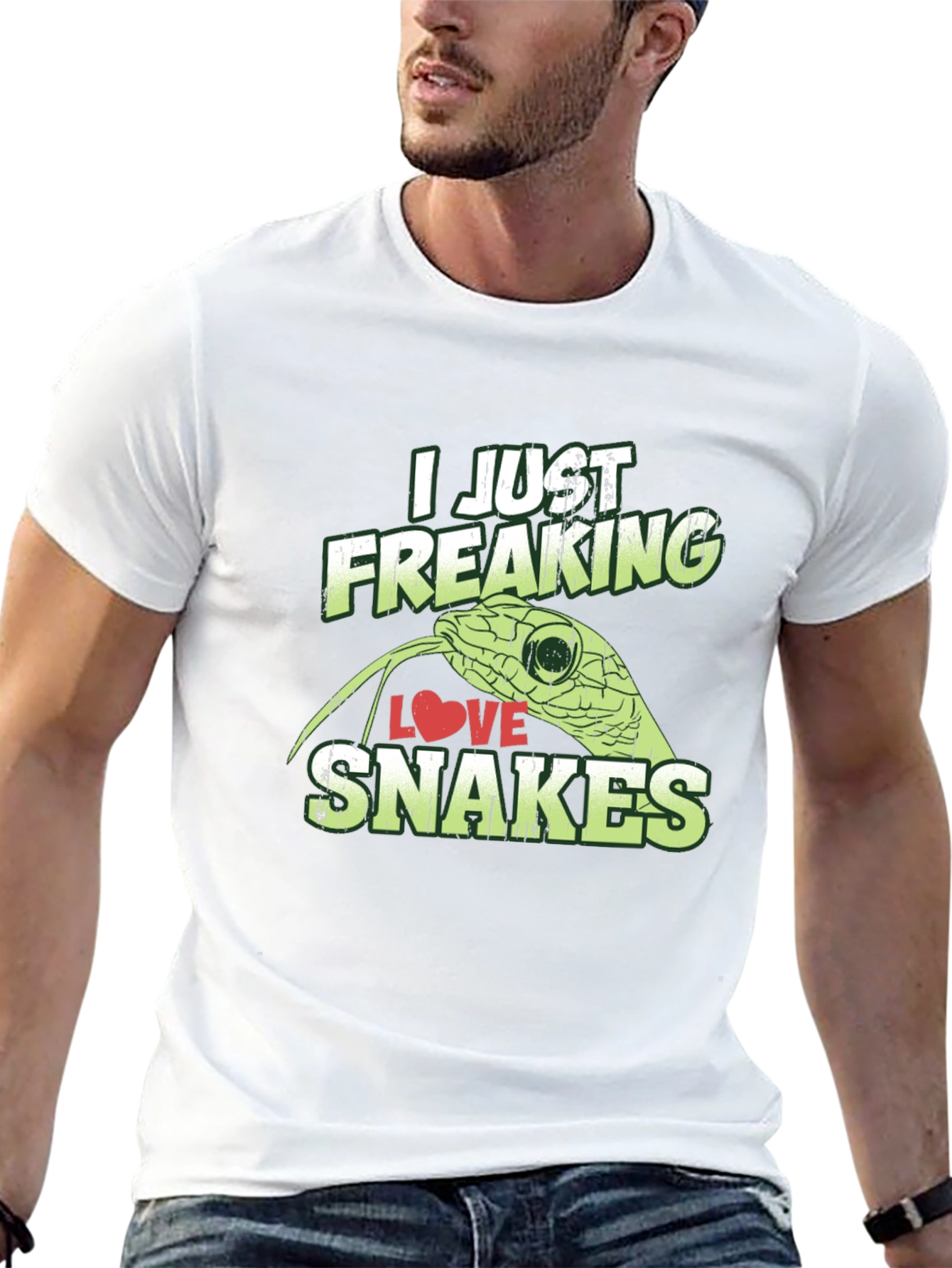 I Just Freaking Love Snakes Graphic T-Shirt