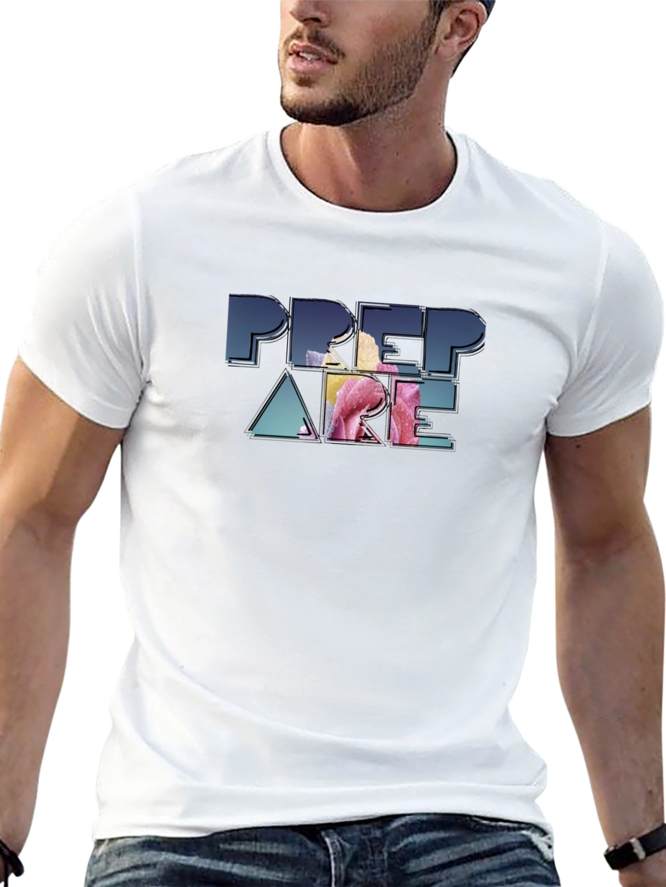 Prepare Graphic Print Crew Neck T-Shirt