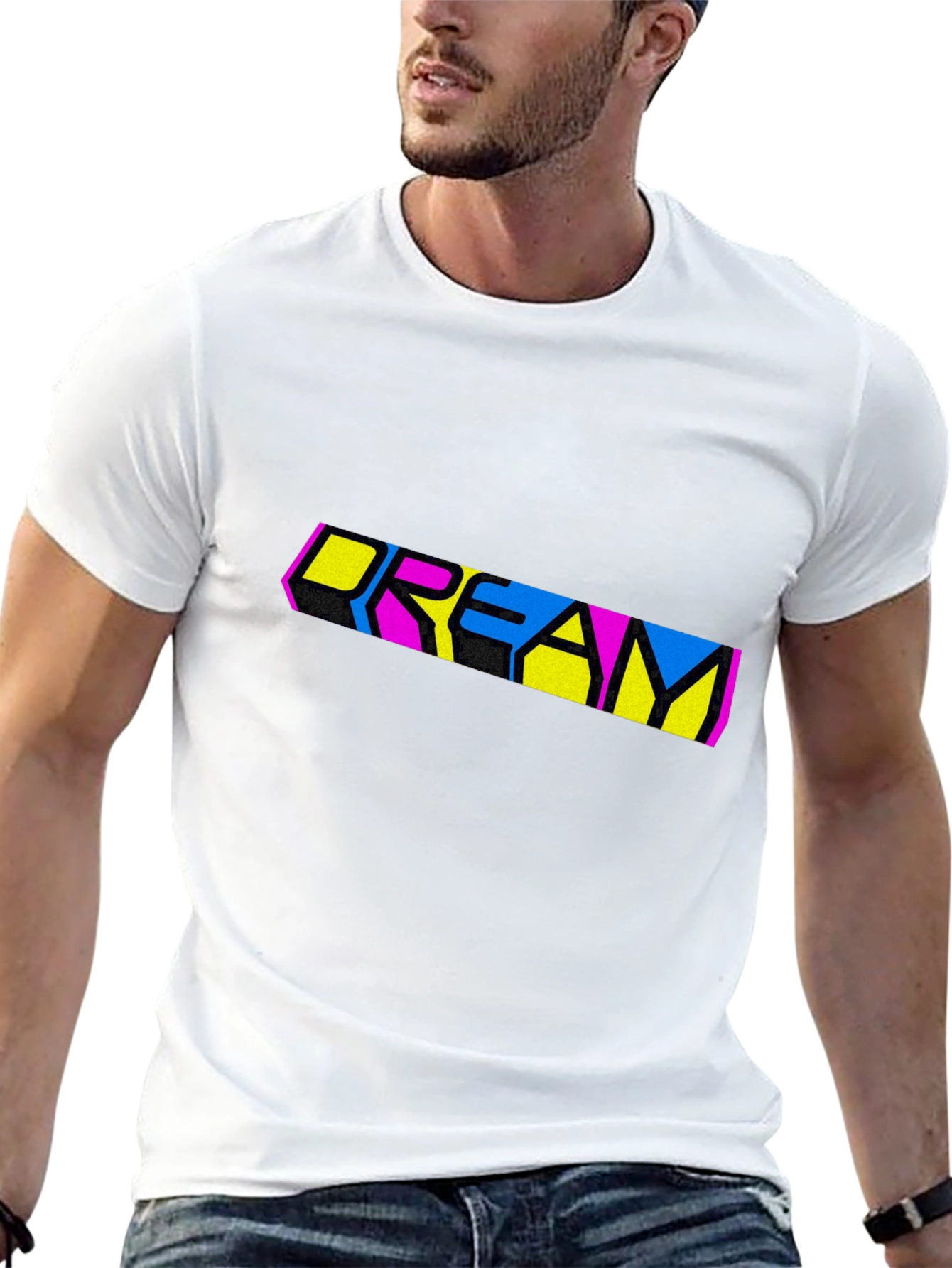 Dream Graphic Print Black T-Shirt