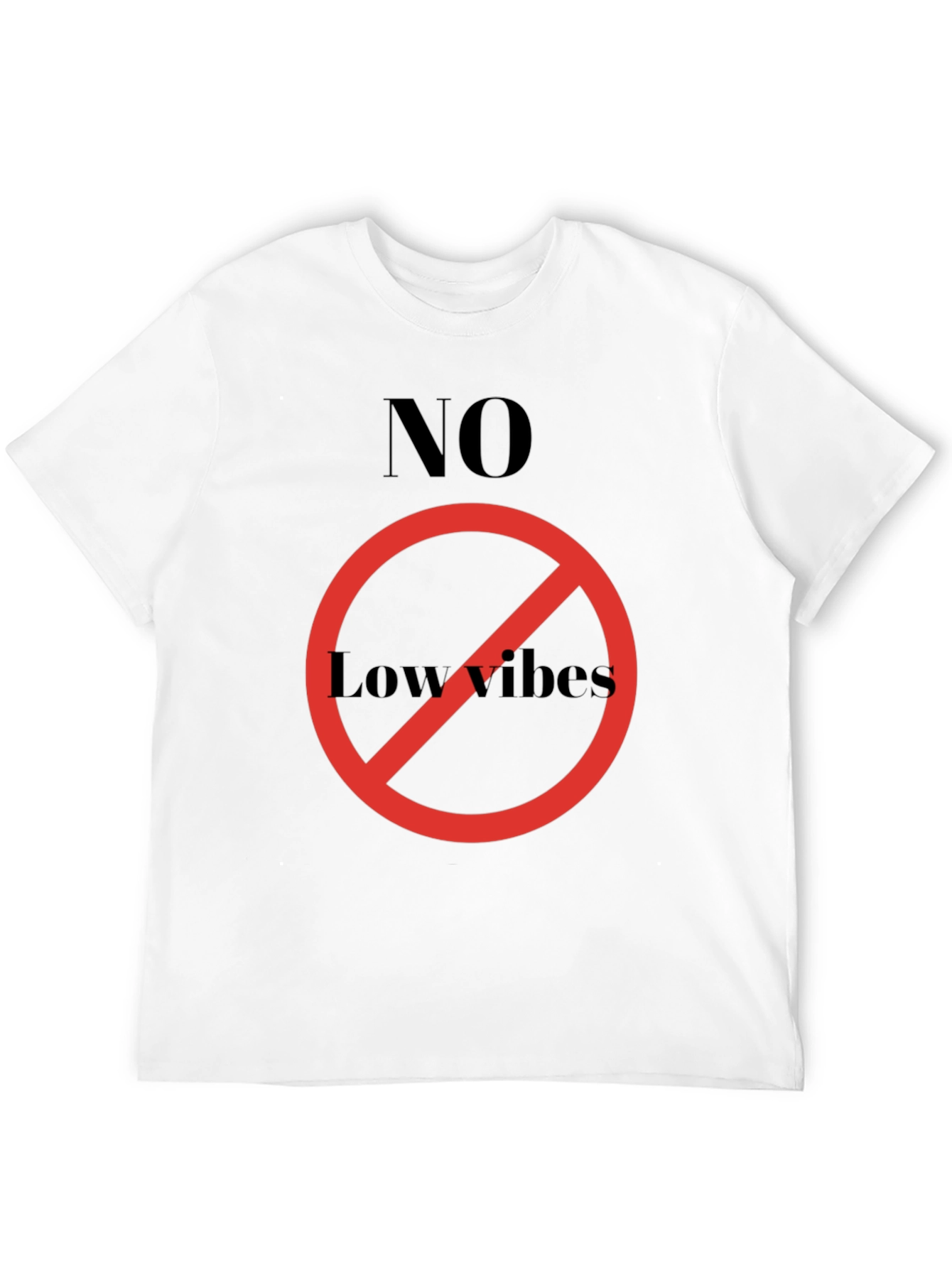 No Low Vibes Graphic Tee - Black T-Shirt