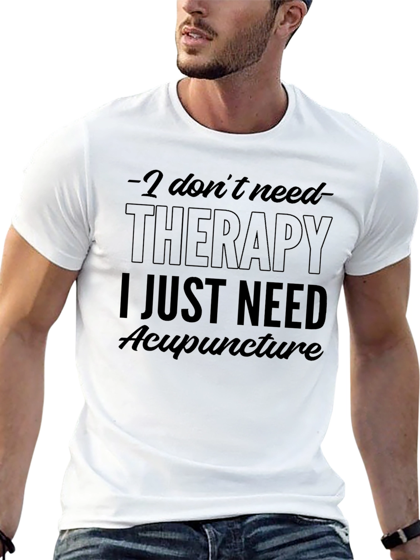 Therapy Acupuncture T-Shirt Funny Therapy Alternative Shirt