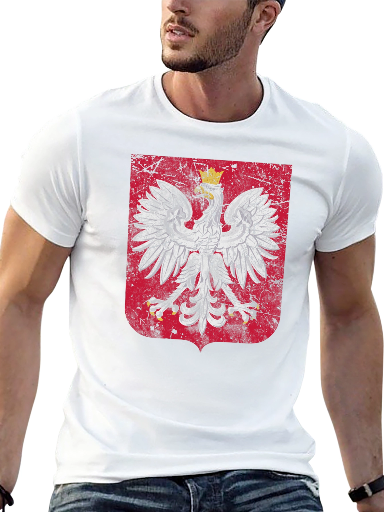 Poland Eagle Crest Graphic T-Shirt