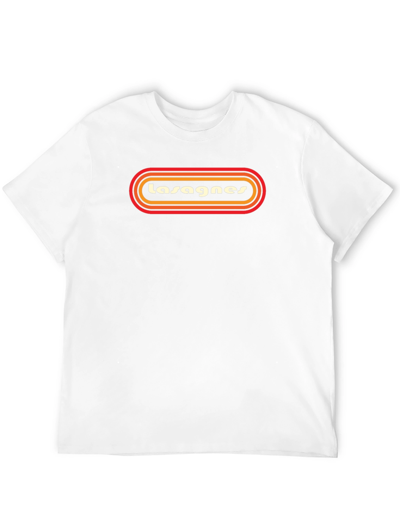 Retro Lasagnes Graphic T-Shirt - Comfortable Black Tee