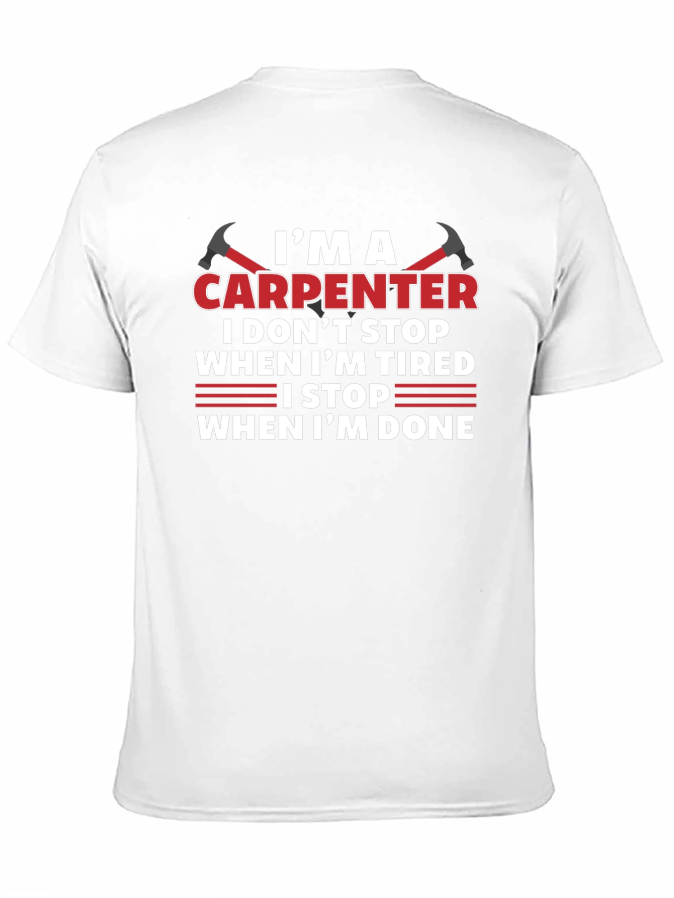 Carpenter Graphic Tee - Work Hard Play Harder