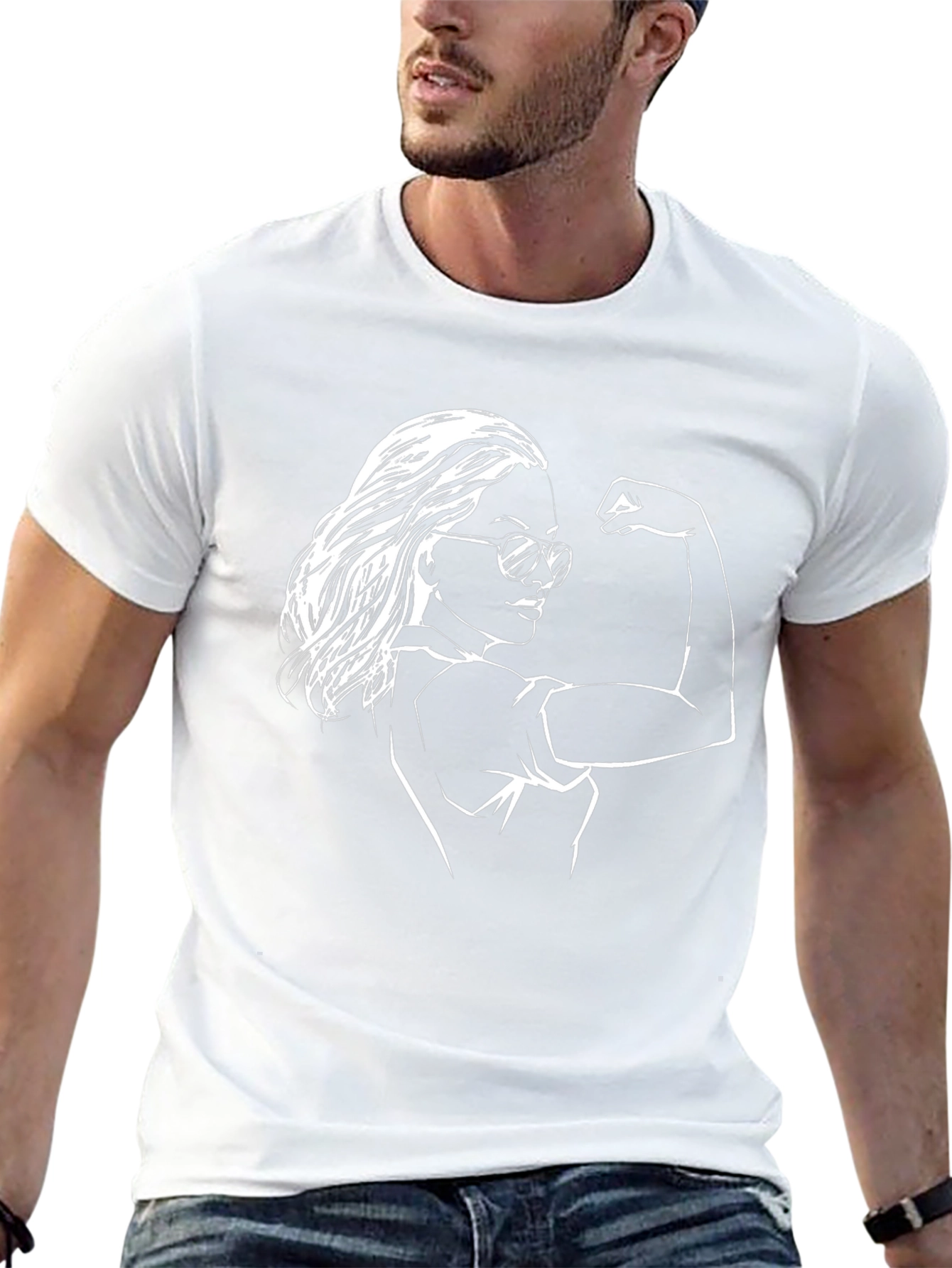 Empowered Woman Graphic Tee - Black
