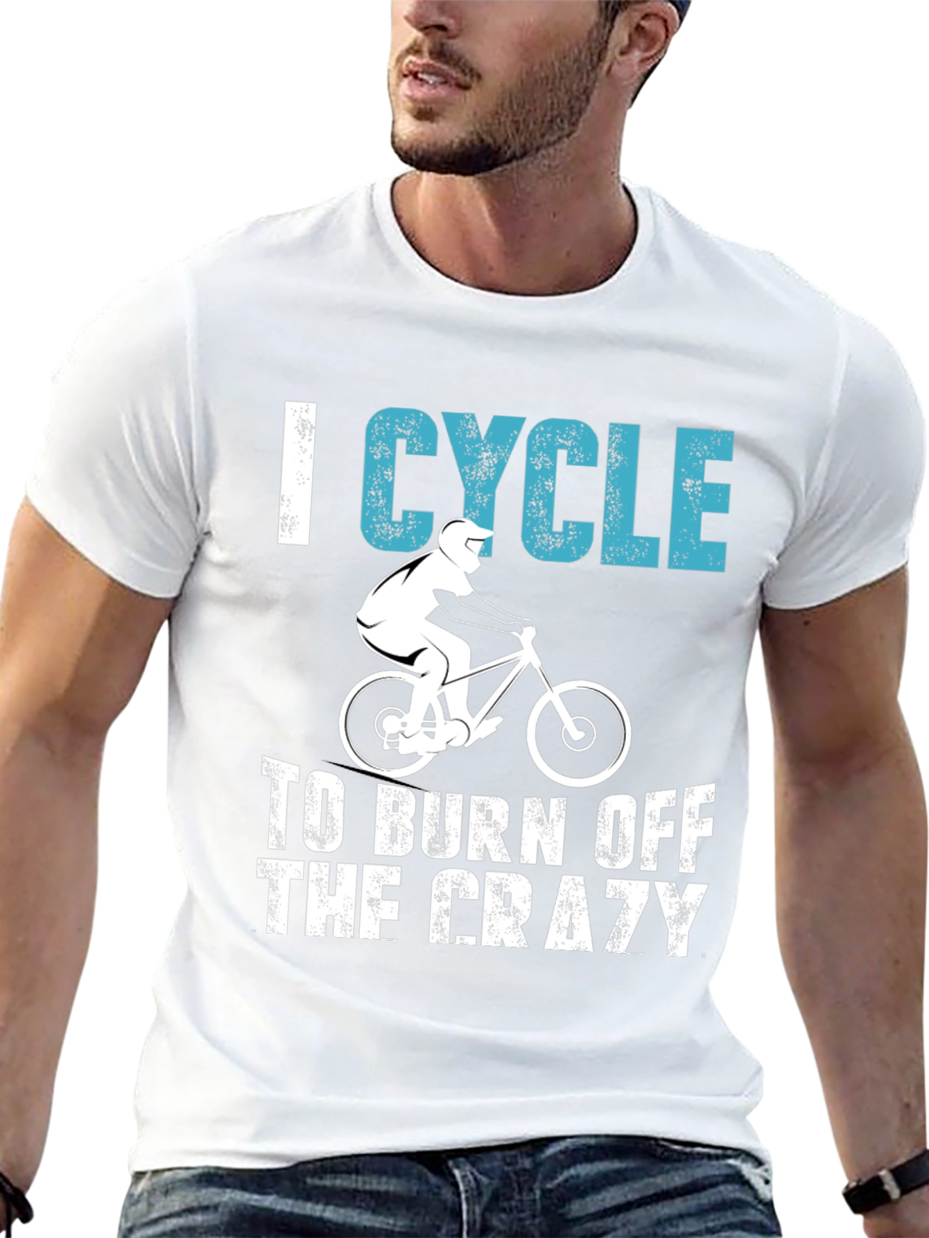 I Cycle To Burn Off The Crazy T-Shirt