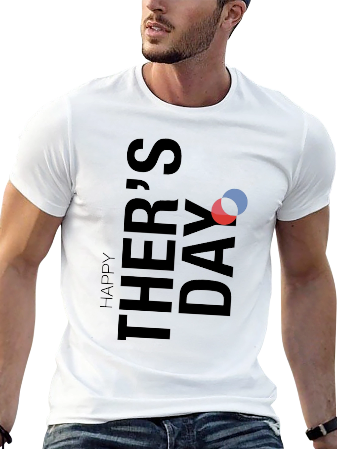 Happy Fathers Day Graphic Tee - Soft Cotton Blend