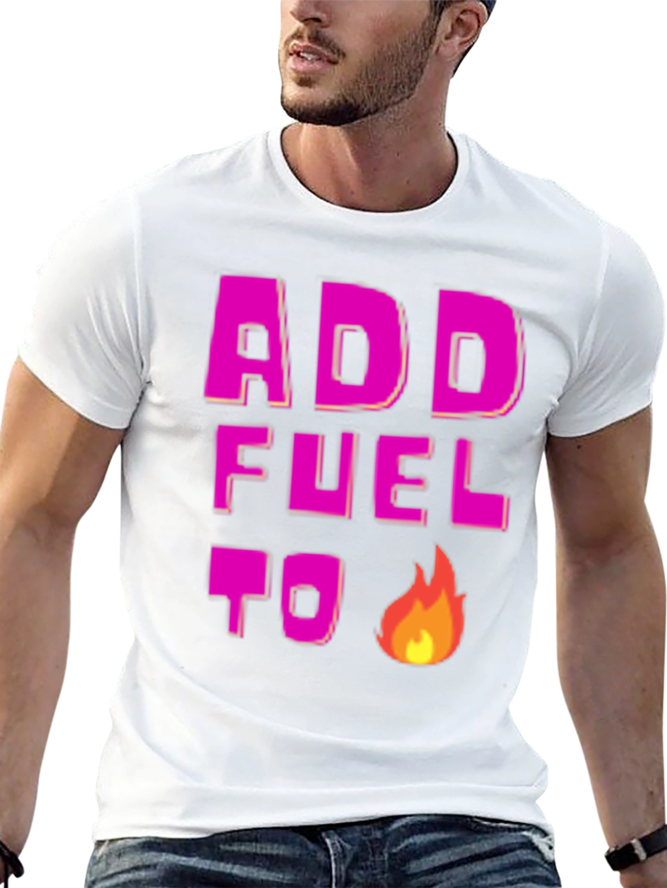 Add Fuel to the Fire Graphic Tee - Black