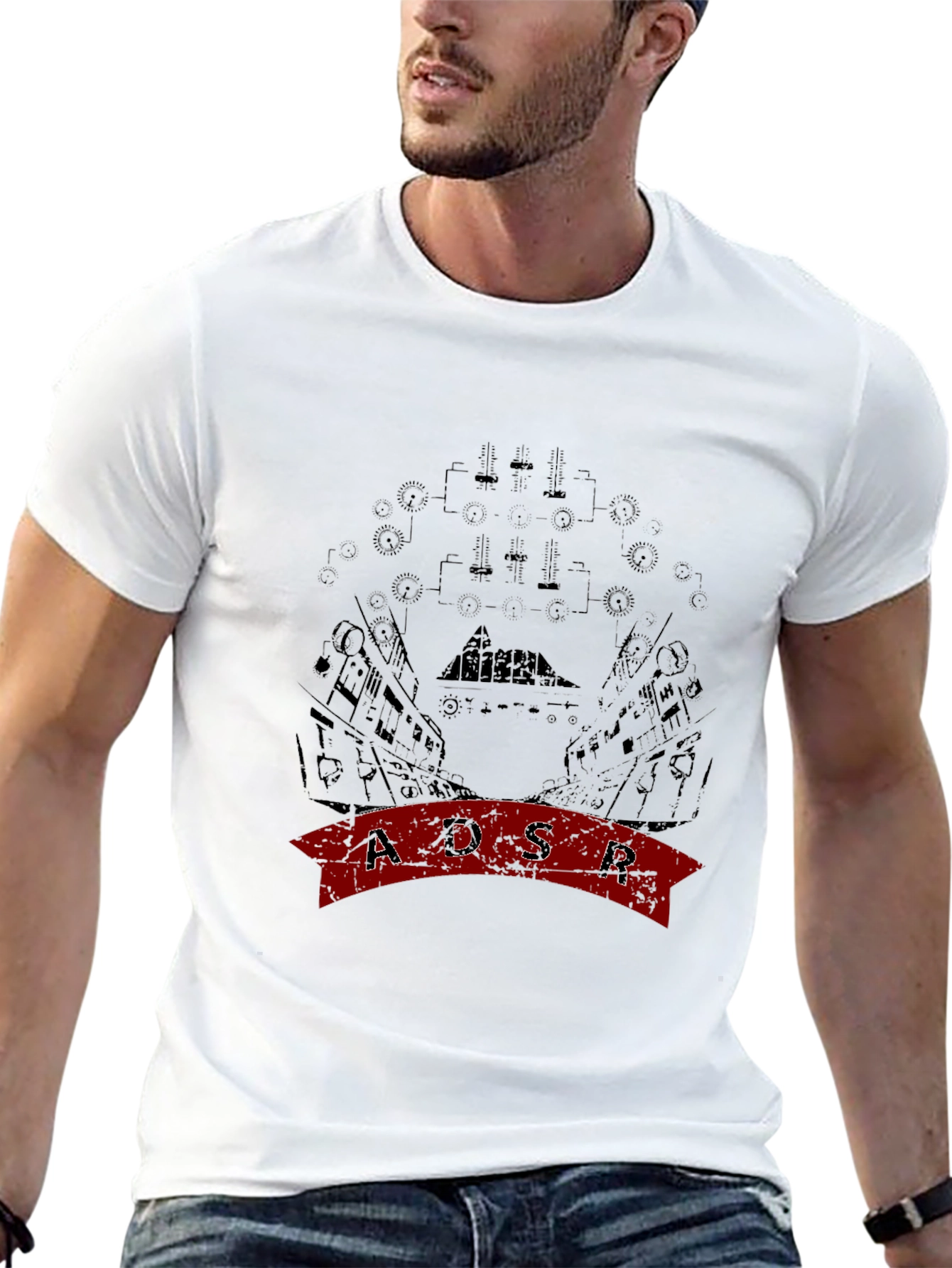 ADSR Graphic Black T-Shirt