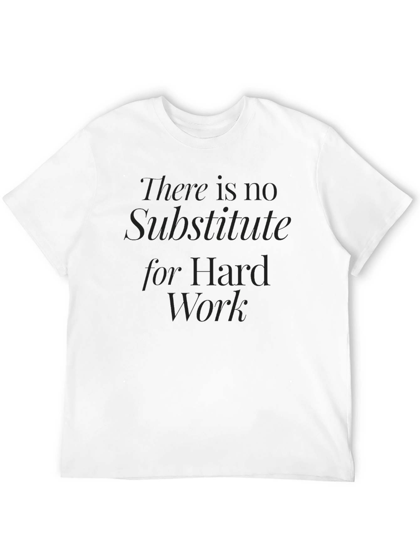 Hard Work T-Shirt - Motivational Black Tee
