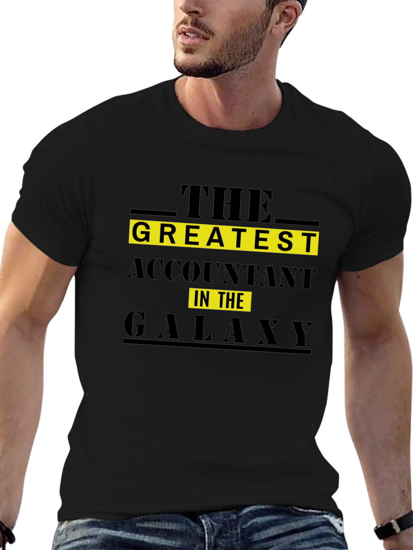 Greatest Accountant in the Galaxy Black T-Shirt