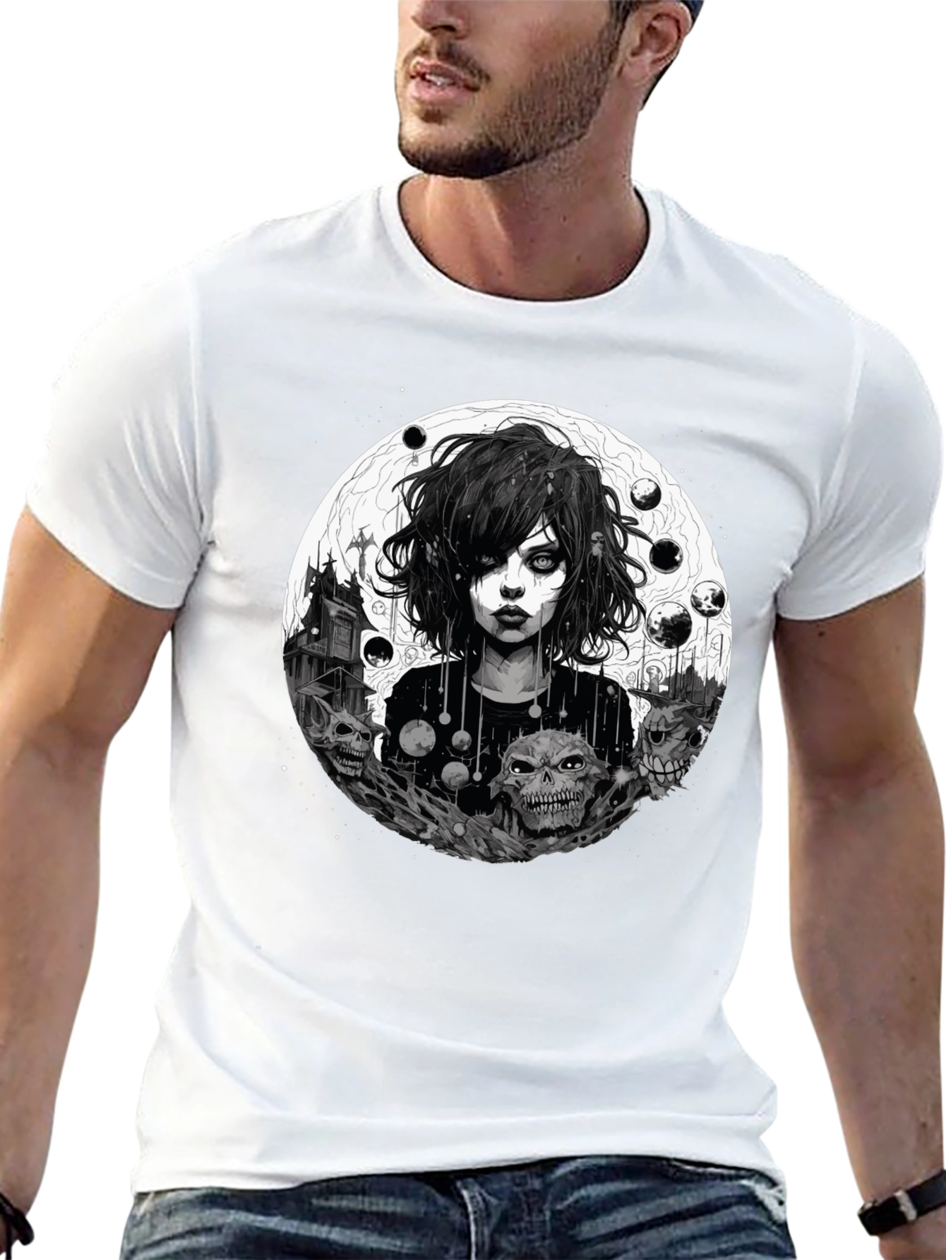 Gothic Skull Graphic Tee