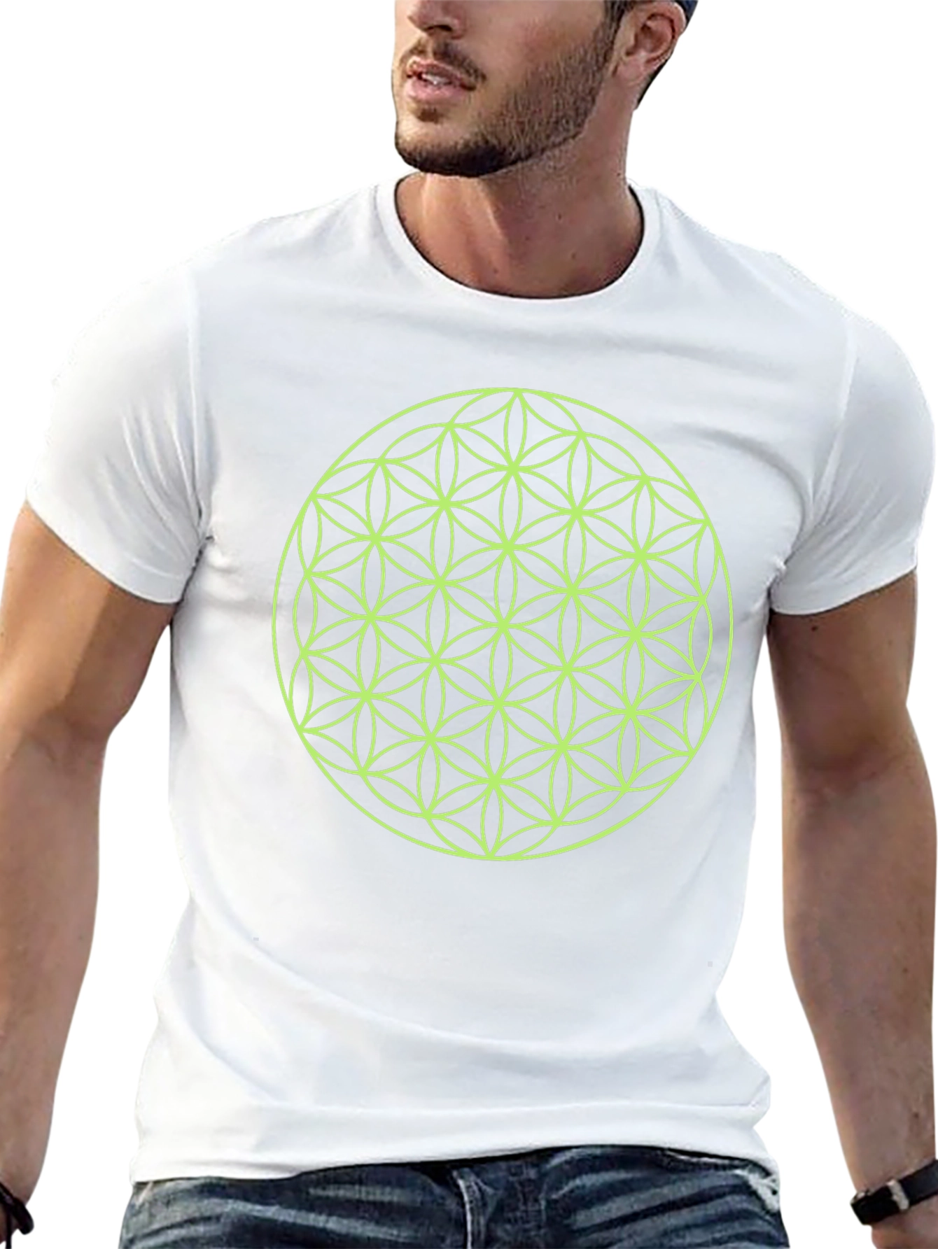 Flower of Life Graphic Tee - Black