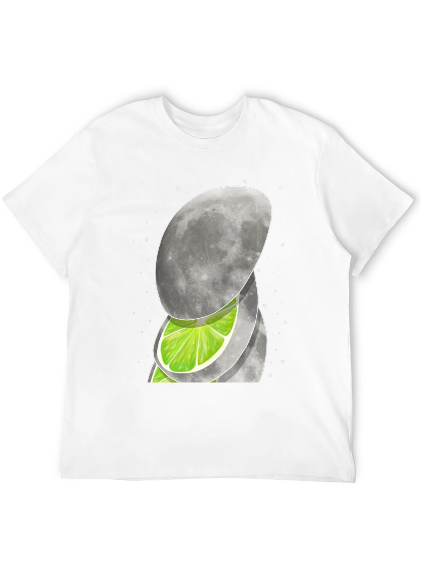 Moon & Lime Graphic T-Shirt - Unique Design