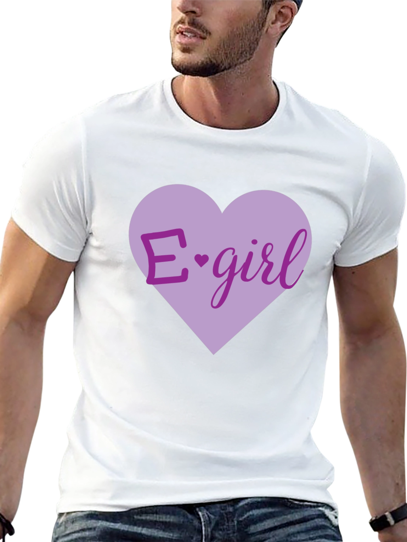 E-girl Heart T-Shirt - Black