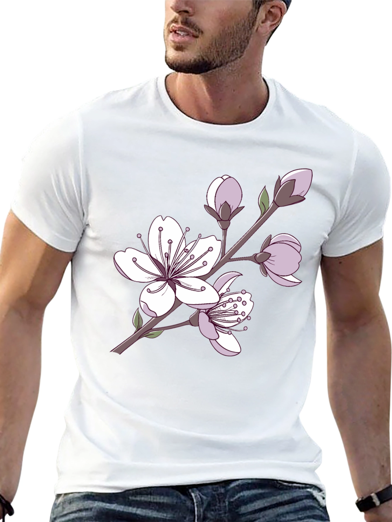 Blossom Graphic Tee - Casual Style