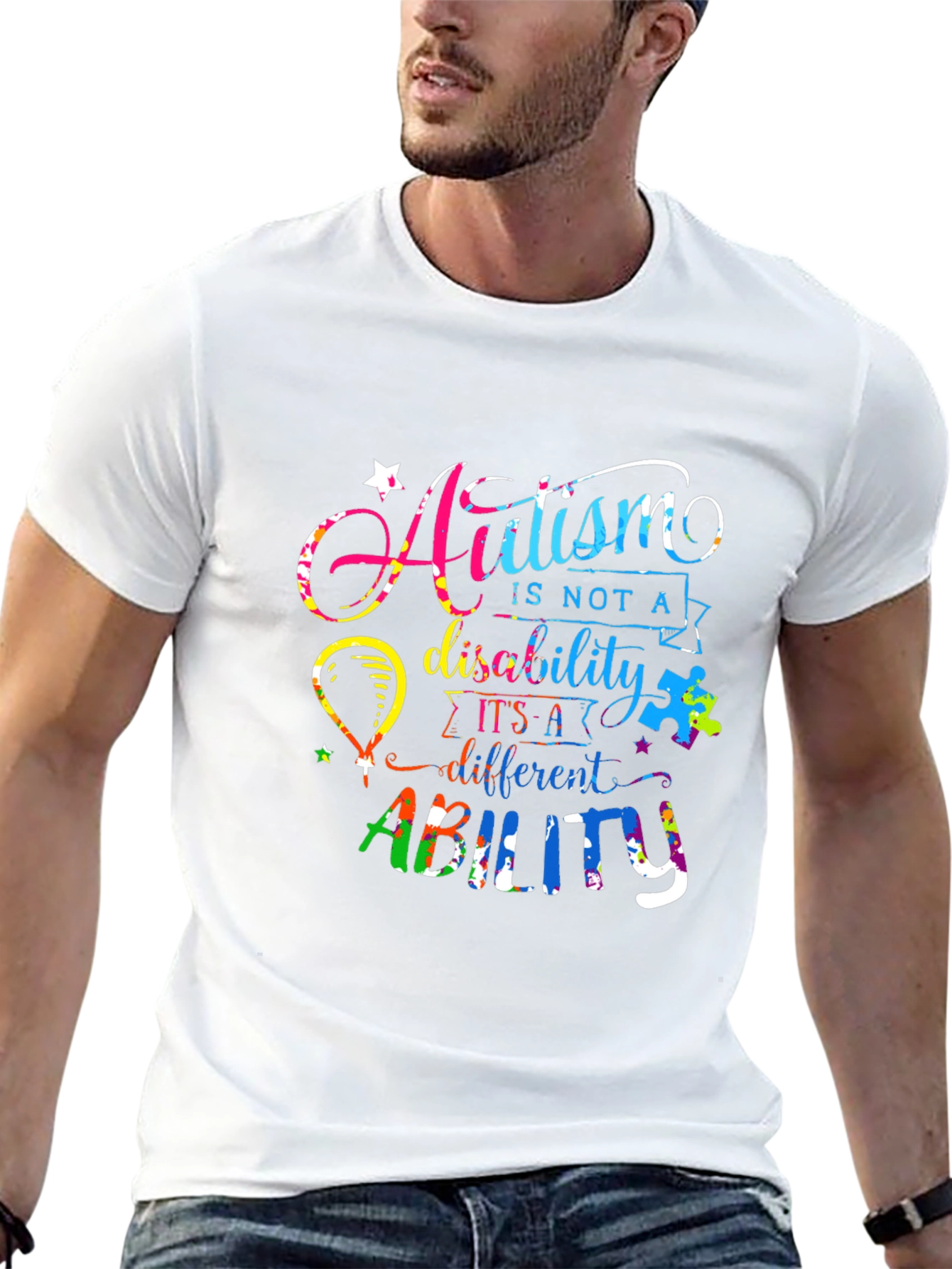 Autism Awareness T-Shirt - Ability Not Disability